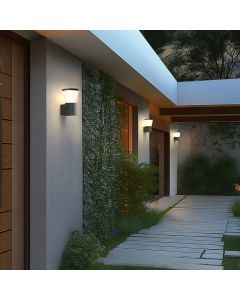 LED-vägglampa 6W – svart