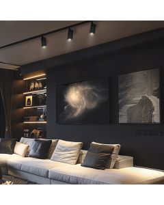 3-fas LED-skenspotlight 16W CCT 75 lm/W svart