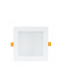 LED Infällnadsspot 12W IP54 - Vit Fyrkantig Inbyggd drivrutin
