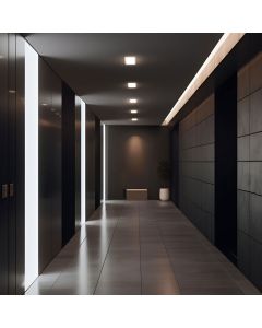 LED-downlight 24W IP54 Vit Rund Inbyggd driver