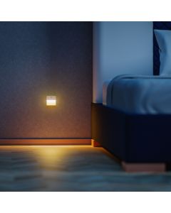 LED-nattlampa Lumina Pop RGBW med rörelsesensor USB-C – Vit – 2-pack