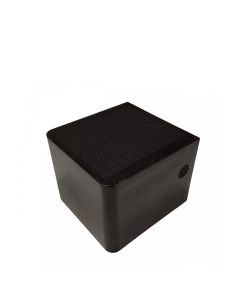 Solcellsdriven LED-vägglampa 2,5W K3000 135 Lumen IP44 Svart
