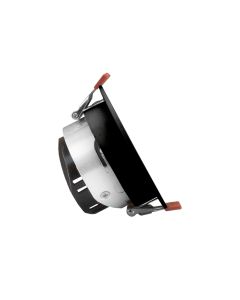Infälld spotlight GU10 – rund – svart (silverreflektor) – IP20 – Ø85×50 mm – utan ljuskälla
