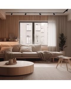 3-fas skena spotlight GU10 svart – 57×101×169 mm