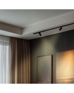 3-fas skena spotlight GU10 svart – 65×160×232 mm