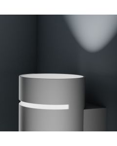 Vägglampa G9 – rund – vit – IP20 – 80×150 mm – utan ljuskälla