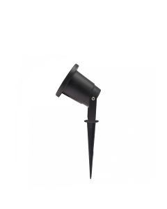LED-trädgårdsspotlight GU10 Svart IP65 med jordspett