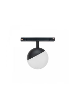 LED-globarmatur för skena 5W CCT 48V Ø100 mm dimbar Svart