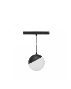 LED-globpendellampa för skena 5W CCT 48V Ø100 mm Svart