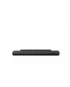 LED-gallerarmatur för skena 17W CCT 48V 330 mm dimbar Svart