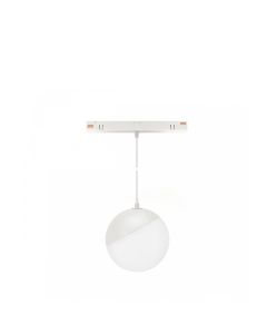 LED-kulhänglampa för skena 5W CCT 48V Ø100 mm Vit