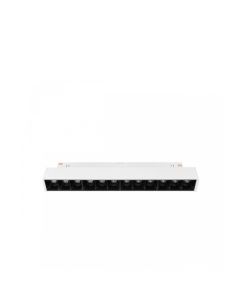 LED-gallerarmatur för skena 12W CCT 48V 220 mm dimbar Vit