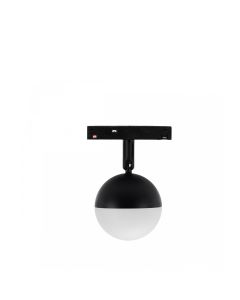 LED-global armatur för skena 10W K2700 48V Ø90 mm Svart