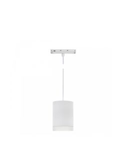 LED-pendellampa för skena 7W K4000 48V Ø55 mm Vit