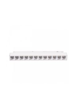LED-gallerarmatur för skena 12W K4000 48V 220 mm Vit