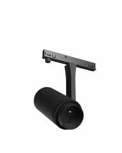 LED-skenspotlight med justerbar ljuskägla för smal skena 7W K3000 48V Svart