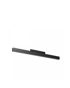 Avlång LED-skenarmatur för smal skena 10W K3000 48V 300 mm Svart