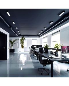 LED Armatur 60cm Svart G13 för T8 LED-rör IP20
