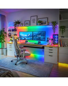 Neon flex LED-sats 5V RGB digital pixel löpljus 1W/m IP54 – Rulle 5 m
