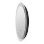 Rund LED-spegel med belysning Ø60 cm | 20W | 2000 lumen | CRI90 | CCT 2700K-4000K | Svart