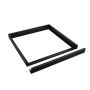 Utanpåliggande LED-panel med ram 60x60 cm svart – bild 2