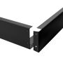 Utanpåliggande LED-panel med ram 60x60 cm svart – bild 3