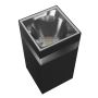 LED-fasadlampa fyrkantig med ljusring 18W CCT IP54 svart – bild 5