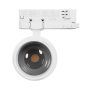LED-skenspot Pava Point för 3-fasskena 6–20W K4000 CRI90 8–45° – Vit – bild 2