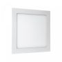 Infälld LED-panel kvadratisk 17 x 17 cm 12W K6000 820 lm – Vit