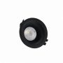 Infälld spotlight GU10 – rund – svart – IP20 – Ø86×41 mm – utan ljuskälla