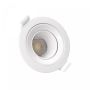 Infälld spotlight GU10 – rund – vit – vridbar – IP20 – Ø86×34 mm – utan ljuskälla