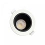Infälld spotlight GU10 – rund – vit/svart – bländfri – IP20 – Ø95×46 mm – utan ljuskälla