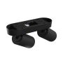 Utanpåliggande spotlight GU10 2 huvuden – svart – IP20 – 220×70×135 mm – utan ljuskälla – bild 5