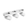 Utanpåliggande spotlight GU10 3 huvuden – vit – IP20 – 350×70×135 mm – utan ljuskälla – bild 4