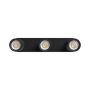 Utanpåliggande spotlight GU10 3 huvuden – svart – IP20 – 350×70×135 mm – utan ljuskälla – bild 4