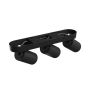 Utanpåliggande spotlight GU10 3 huvuden – svart – IP20 – 350×70×135 mm – utan ljuskälla – bild 5