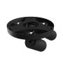 Utanpåliggande spotlight GU10 3 huvuden – rund – svart – IP20 – 220×134 mm – utan ljuskälla – bild 5