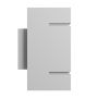 Vägglampa G9 – fyrkantig – vit – IP20 – 80×150 mm – utan ljuskälla – bild 3