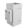 Vägglampa G9 – fyrkantig – vit – IP20 – 80×150 mm – utan ljuskälla – bild 4