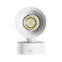 Vägglampa GU10 2 huvuden – rund – vit – IP20 – 55×160×90 mm – utan ljuskälla – bild 4