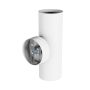 Vägglampa GU10 2 huvuden – rund – vit – IP20 – 55×160×90 mm – utan ljuskälla – bild 5