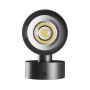 Vägglampa GU10 2 huvuden – rund – svart – IP20 – 55×160×90 mm – utan ljuskälla – bild 4