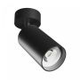 Vägglampa GU10 – rund – svart – IP20 – 55×100×165 mm – utan ljuskälla