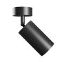 Vägglampa GU10 – rund – svart – IP20 – 55×100×165 mm – utan ljuskälla – bild 2