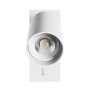 Vägglampa GU10 – rund – vit – med strömbrytare – IP20 – 55×100 mm – utan ljuskälla – bild 3