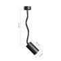 GU10-väggspot med flexibel arm 410 mm – IP20 – svart – bild 6