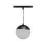 LED-globpendellampa för skena 6W CCT 48V Ø100 mm dimbar Svart – bild 4