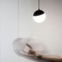 LED-globpendellampa för skena 6W CCT 48V Ø100 mm dimbar Svart – bild 9