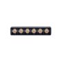 LED-gallerarmatur för skena 6W K2700 48V 110 mm Svart – bild 3