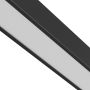 Avlång LED-skenarmatur för smal skena 20W K3000 48V 600 mm Svart – bild 5